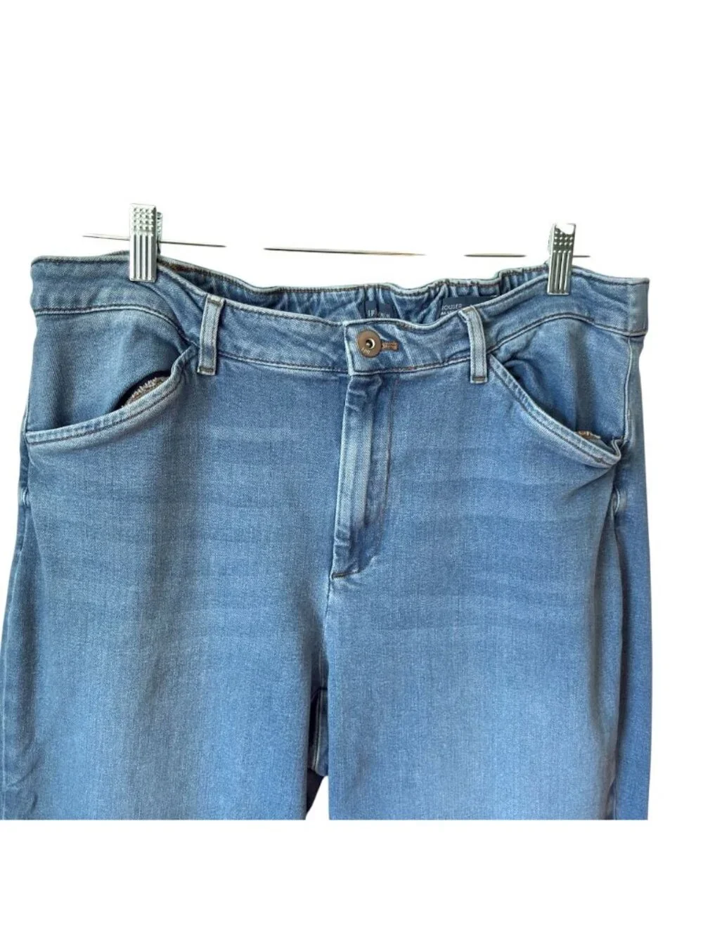 J Jill Womens Denim Jeans Size 18 Trouser Full Leg Elastic Waist High Rise 31" - Picture 2 of 14
